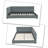 Modern Upholstered Daybed with Channel-Tufted Backrest, queen Size-65020305