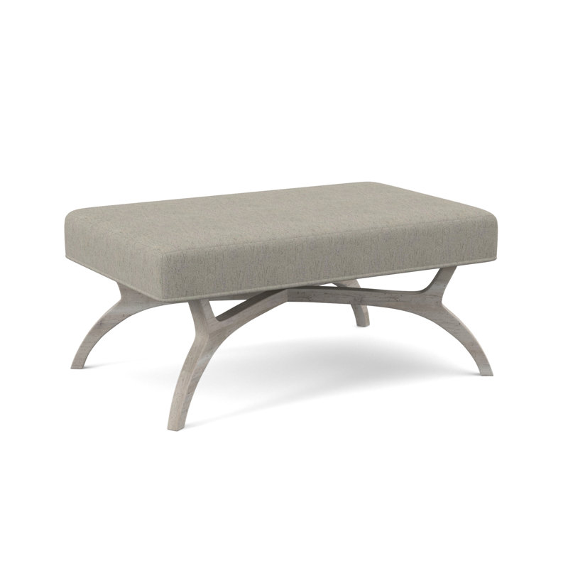 Ansel Upholstered Bench, Bisque, Libby