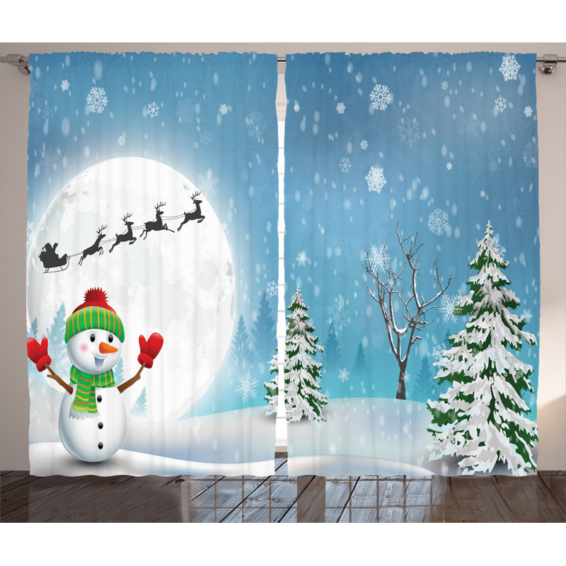 Sameer Semi Sheer Curtain Pair, 54" W x 96" L