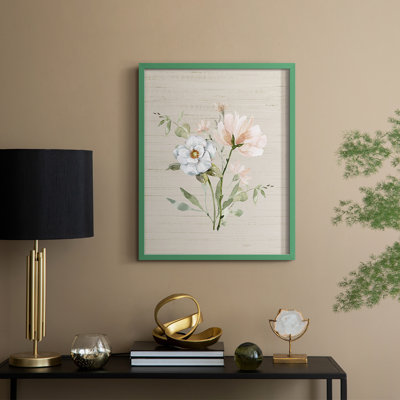 Organic Botanical II Framed Print - Solid Wood