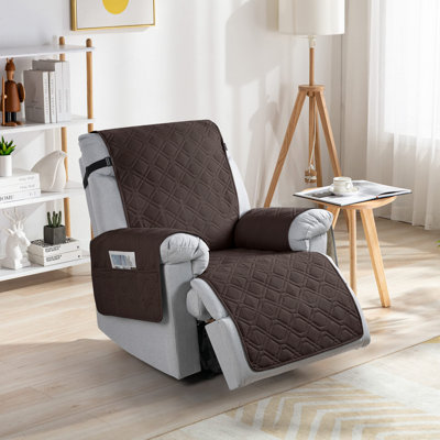 Chemika Adamstown 1 Seat Waterproof Recliner Couch Covers,Chair Cover, Non-Slip Sofa Covers With Elastic Straps Pocket For Dogs, Pets