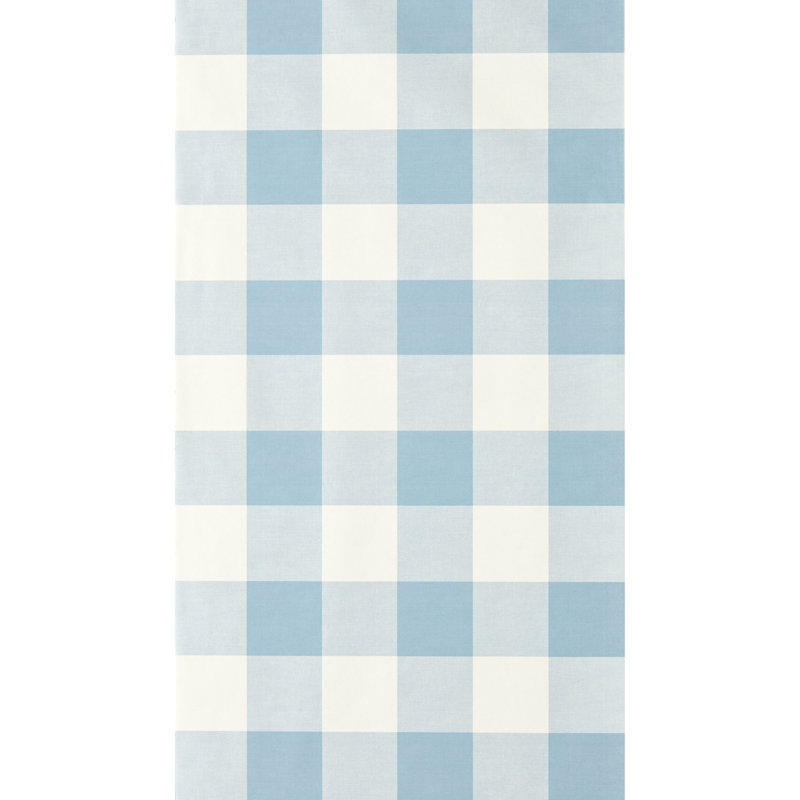 Central Check, Blue/White