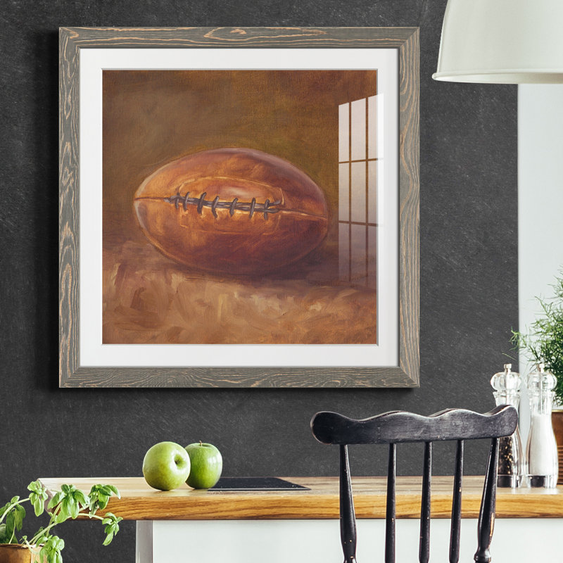 «Rustic Sports IV», reproduction encadrée de qualité supérieure - prête à être accrochée, H 17 po x l 17 po x P 1,5 po, Blanc