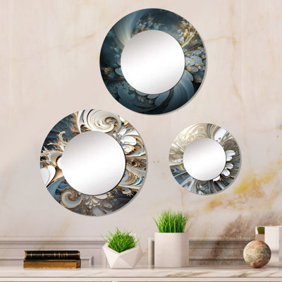 Elefteria Metal Round Mirror