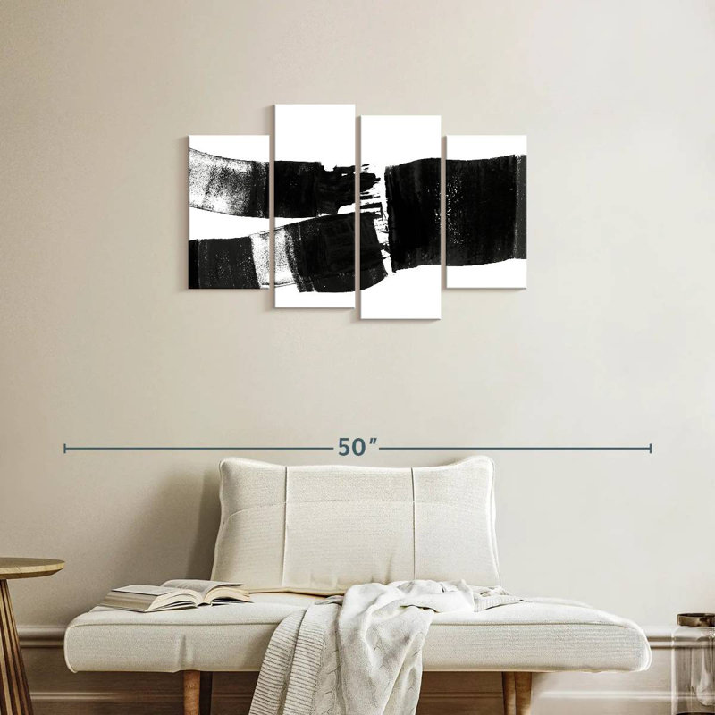 Avery Brush Stroked Abstract, 22" H x 36" W