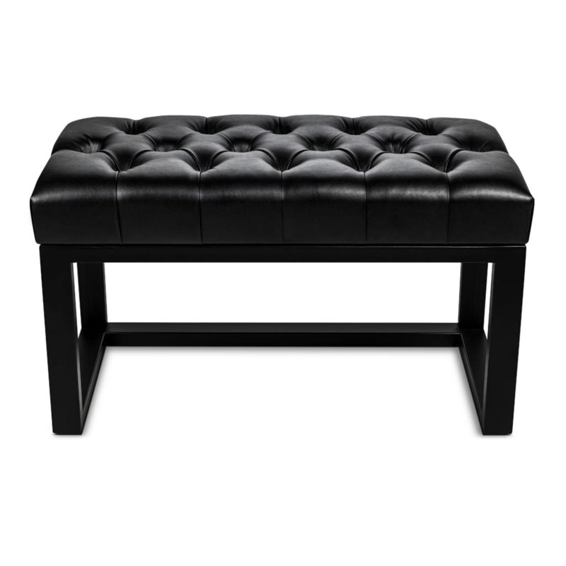 Frouke Faux Leather Upholstered Bench, H40 x W100 x D30cm