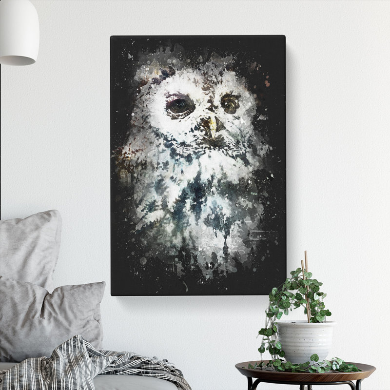 Tawny Owl - Wrapped Canvas, 91cm H x 60cm W x 3cm D