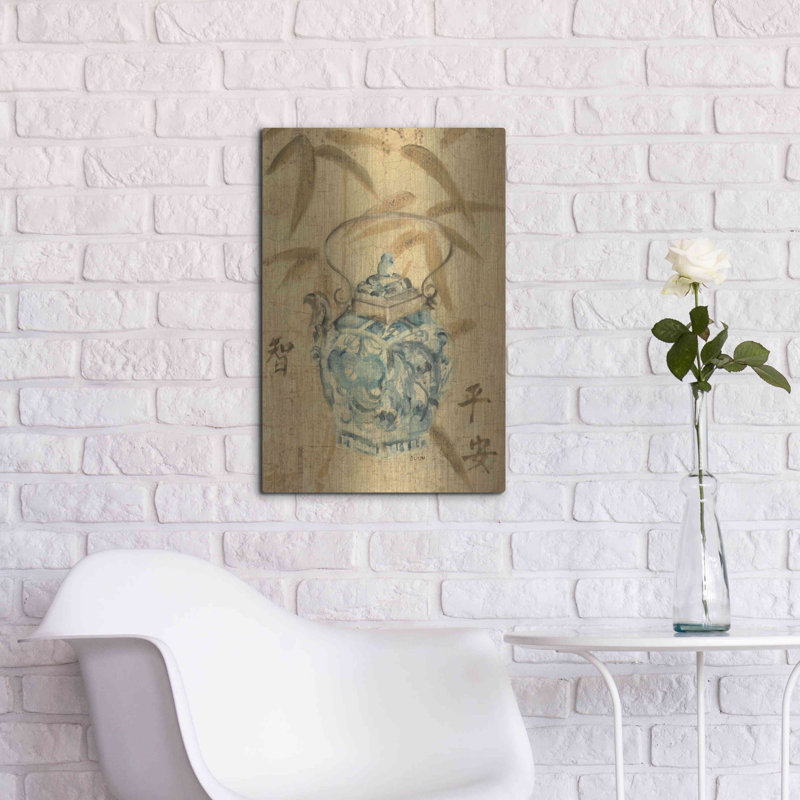 "Théière asiatique II" par Cheri Blum, H 24 po x l 16 po
