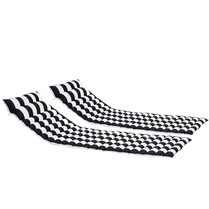 Outdoor 2.36'' Cushion, Black/White