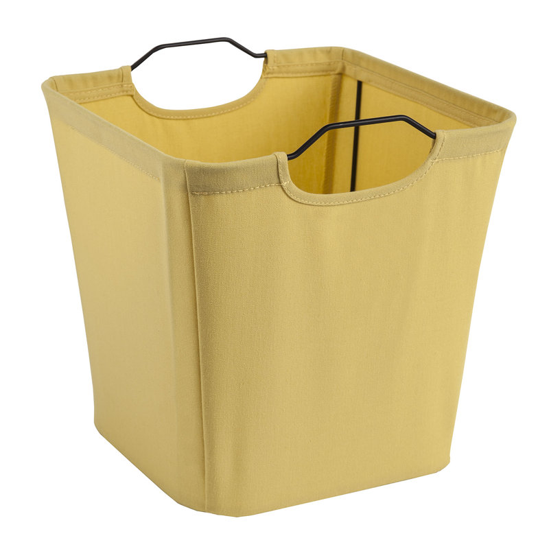 Cubeicals Wire Frame Handle Storage Bin, Yellow