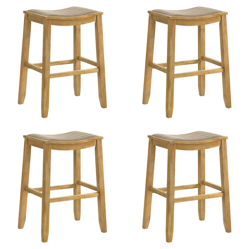 Ensemble de 4 tabourets de bar Iyani Coastal Modern, 4, Tabouret de bar (siège d'une hauteur de 30,25 po)