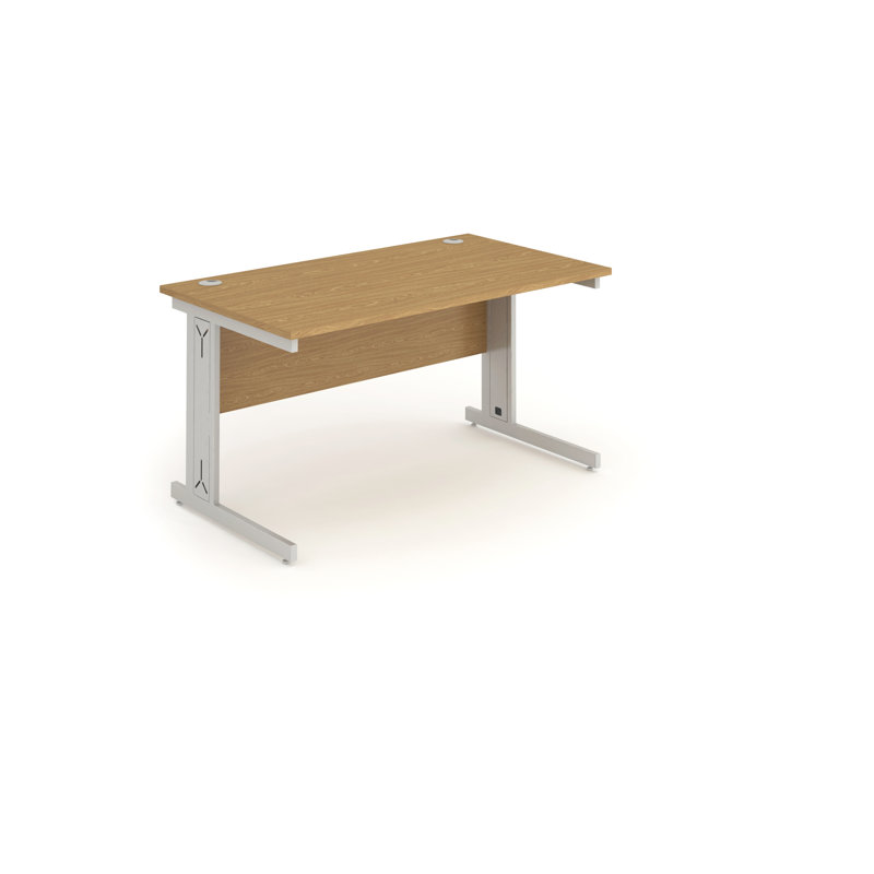 Impulse 120cm W Rectangle Writing Desk, Oak