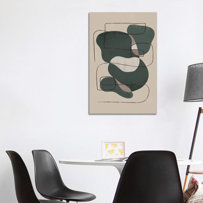 Abstract Moss Geometric I by Helo Moraes - Gallery-Wrapped Canvas Giclée on Canvas