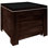 Bac de présentation en cerisier avec baignoire et drain en acier inoxydable 36 po x 36 po x 31 po Marco Company WS-568icebin40SC