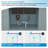 33" L x 19" W Undermount Double Bowl 50/50 Kitchen Sink Double Basin 16 Gauge Stainless Steel Sink