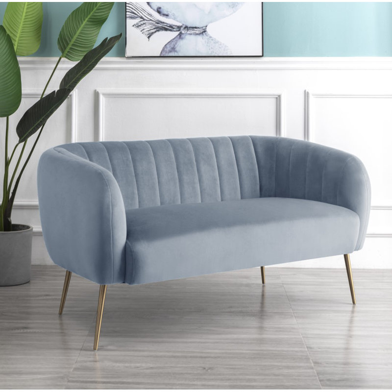 Aylin 2 Seater Sofa, Light Blue
