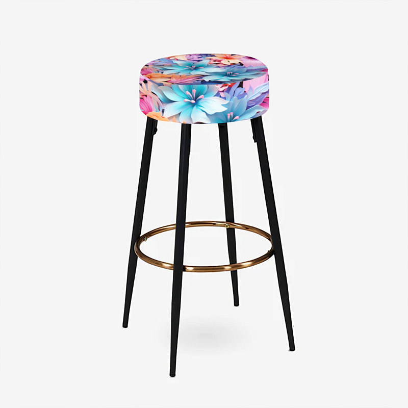 Tropical Dreamscape Iii - motif tropical - ensemble de 2 tabourets de bar tropicaux