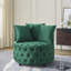 Chaise pivotante rembourrée pour le salon