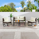 Montrose 4 - Person Patio Conversation Sets with Cushions