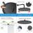 High-Pressure Stainless Steel 10-Inch Rainfall Shower Head With Adjustable Arm - Matte Black