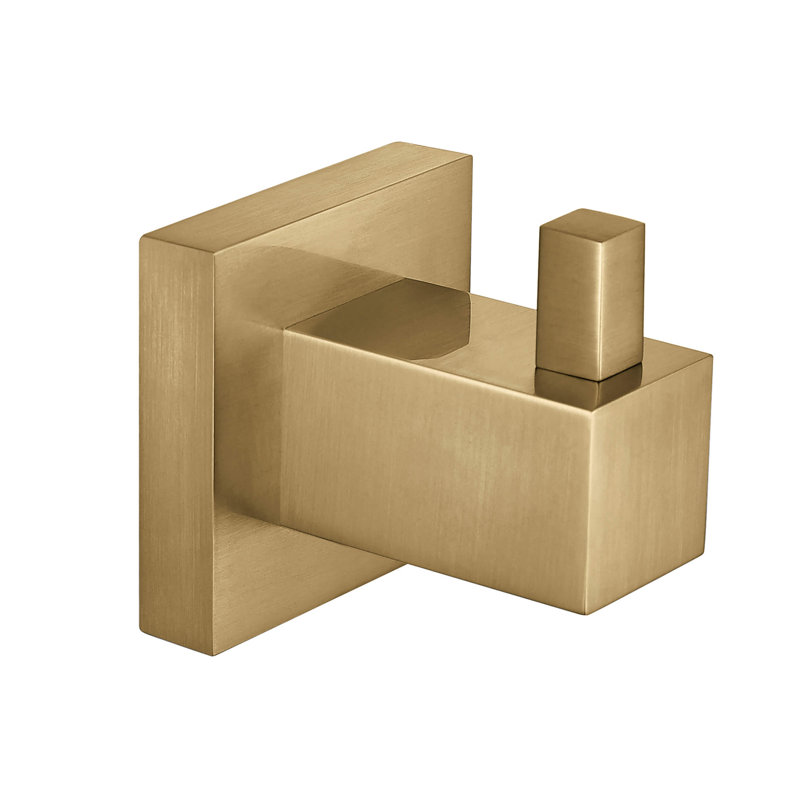 Wall Mounted Robe Hook, Brushed Brass