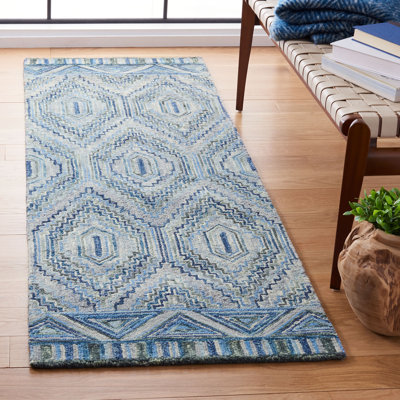 Deyoung Hand Tufted Wool Geometric Rug