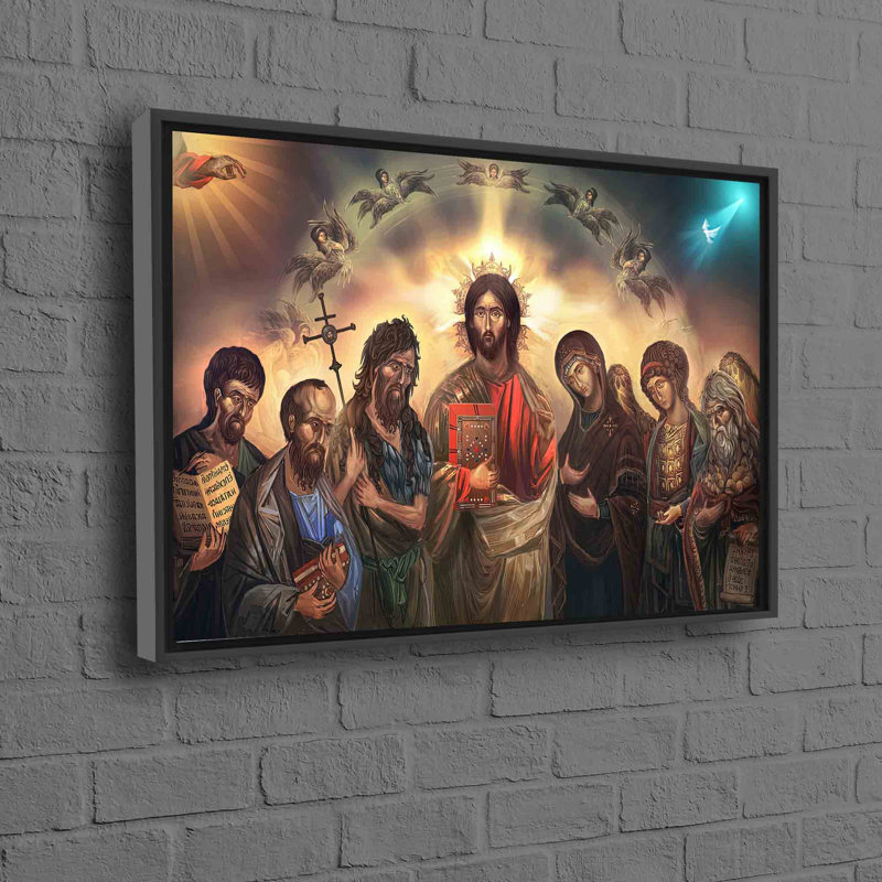 Print on Canvas, 20 cm H x 30 cm W, Black Floater Framed