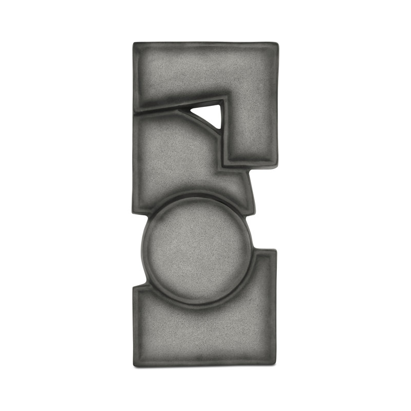 Teo Wall Sculpture Charcoal