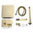 Aquaterior Shower Faucet Set Wall Mount Concealed Mixer Valve Rain Shower Gold