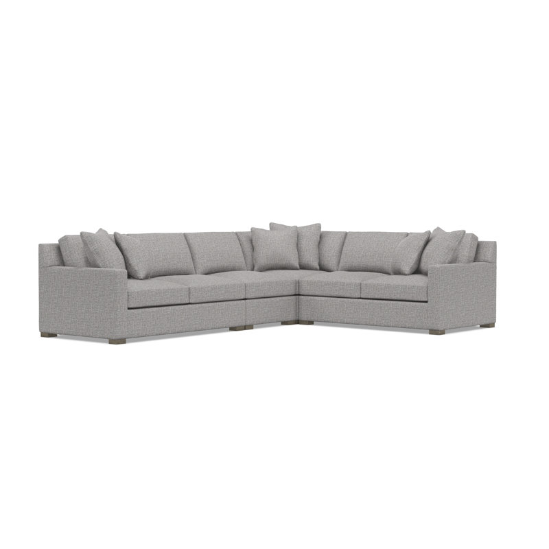 Kelsey Sectional, Blue Polyester