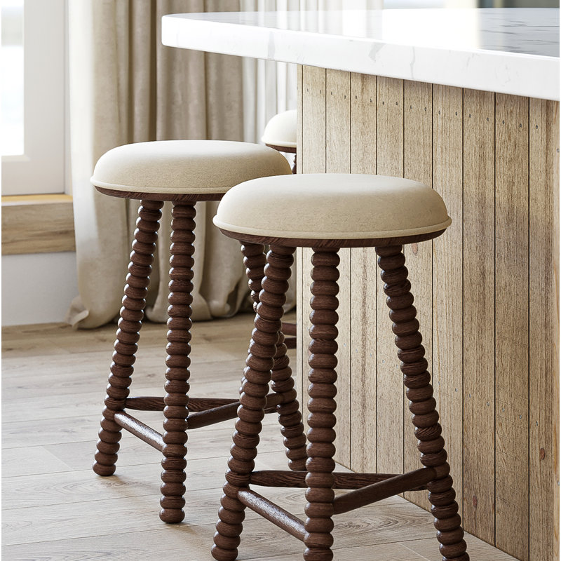 Alyson Twist Counter Stool, Brown