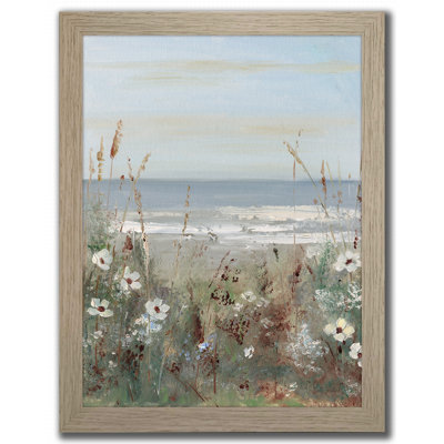«Wildflower Coastline I», art mural encadré