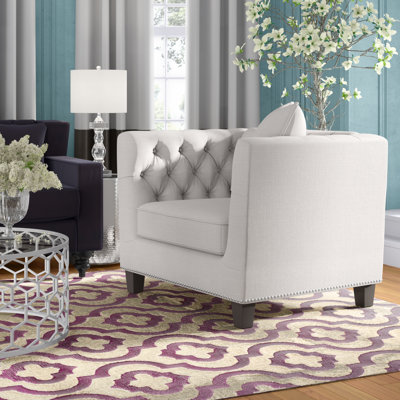 Fauteuil en polyester de 44,5 po de largeur Danyetta