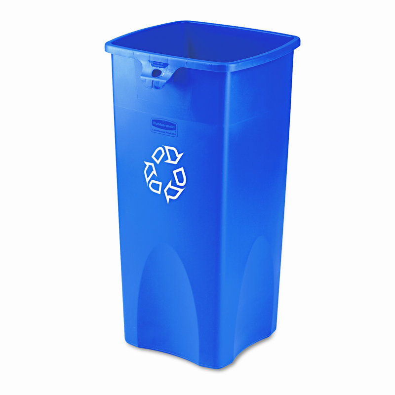 Poubelle de recyclage commerciale commerciale carré de 23 gallons Rubbermaid