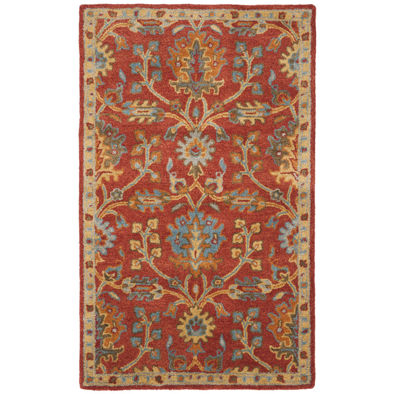 Carlsen Hand Tufted Wool Oriental Rug, Rectangle 3' x 5'