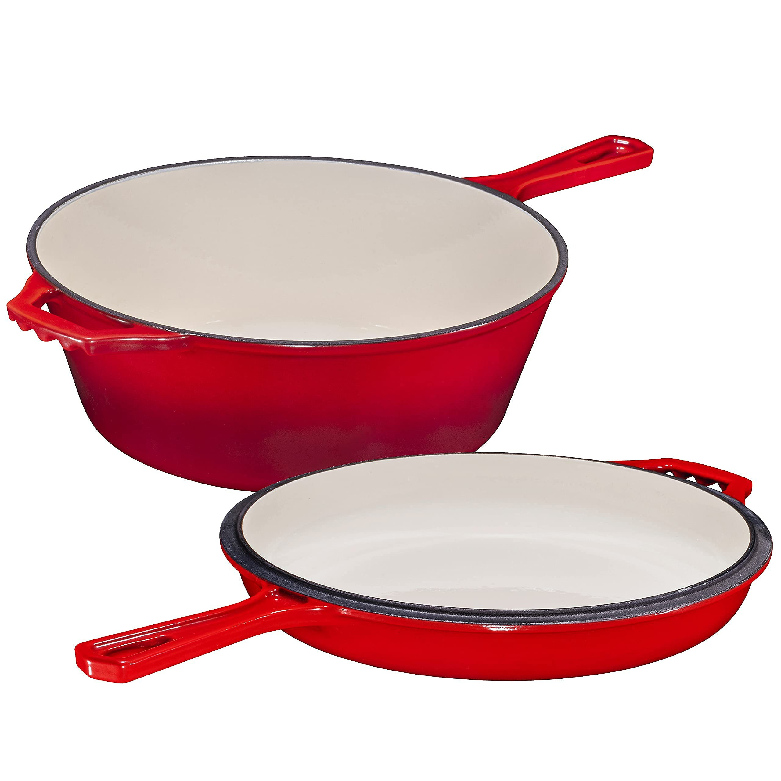 Bruntmor 5 Qt Enameled Cast Iron Dutch Oven: Safe and Easy Cooking with  Excellent Heat Distribution and Retention – RoomDividersNow