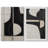 Mid Century Shape "Black Green Abstract Shape Artwork, Classy Minimal Contemporary Neutral Wall Pictures, Framed Canvas Giclée Print 2 Pieces Wall Art" 16x24x2 pcs, 24x36x2 pcs-92285500-92285503