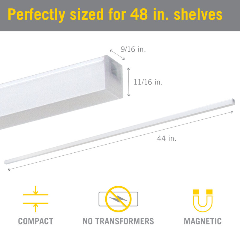 Ultra Slim 44'' Bright White LED Light Bar Set