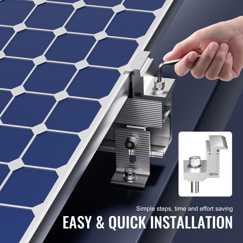 Panneau solaire support de fixation en Z 35-50mm pinces de support réglables 20PCS