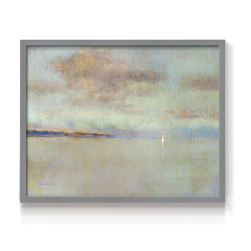 August Morning -Framed Print - Restickable, Gris, H 11 po x l 14 po