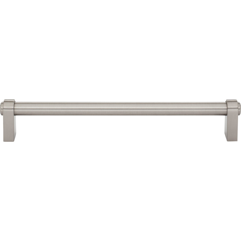 Lawrence Bar Pull, Brushed Satin Nickel, 7 9/16" Center To Center
