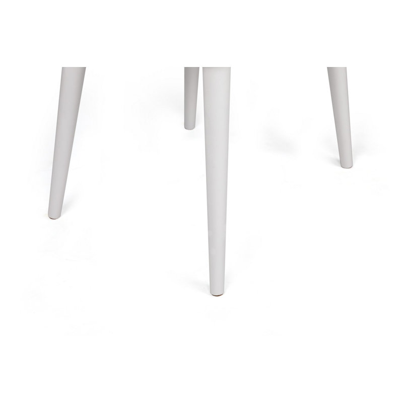 Ensemble de chaises élégantes en velours (4 pièces), crème et noir, 19,7 po x 35,4 po x 19,3 po | Structure 100% métal et pieds en bois de charme | Conception moderne, capacité de 352 lb, parfaite pour la décoration de la salle à manger et du salon