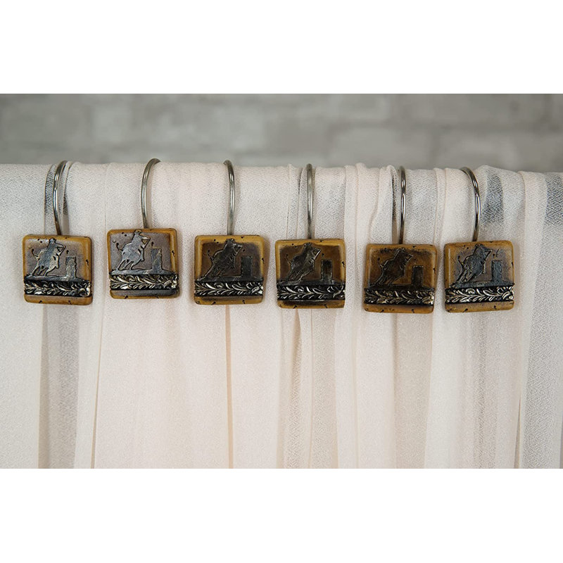 Asua Stainless Steel Rust Resistant Shower Curtain Hook