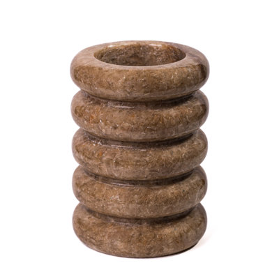 Brown Marble Layered Vase