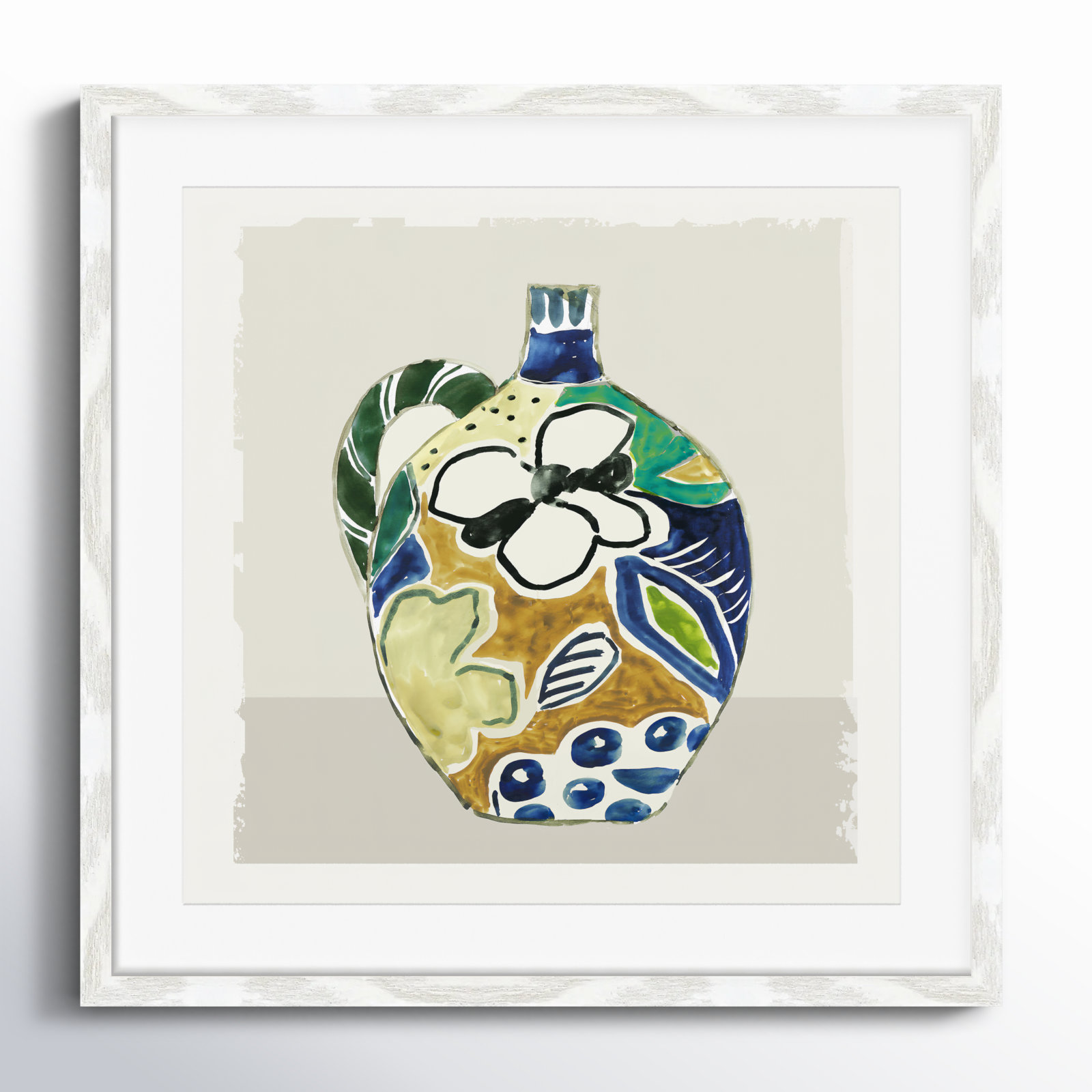 Picasso Vase by Aimee Wilson, 17" H x 17" W x 0.75" D, White