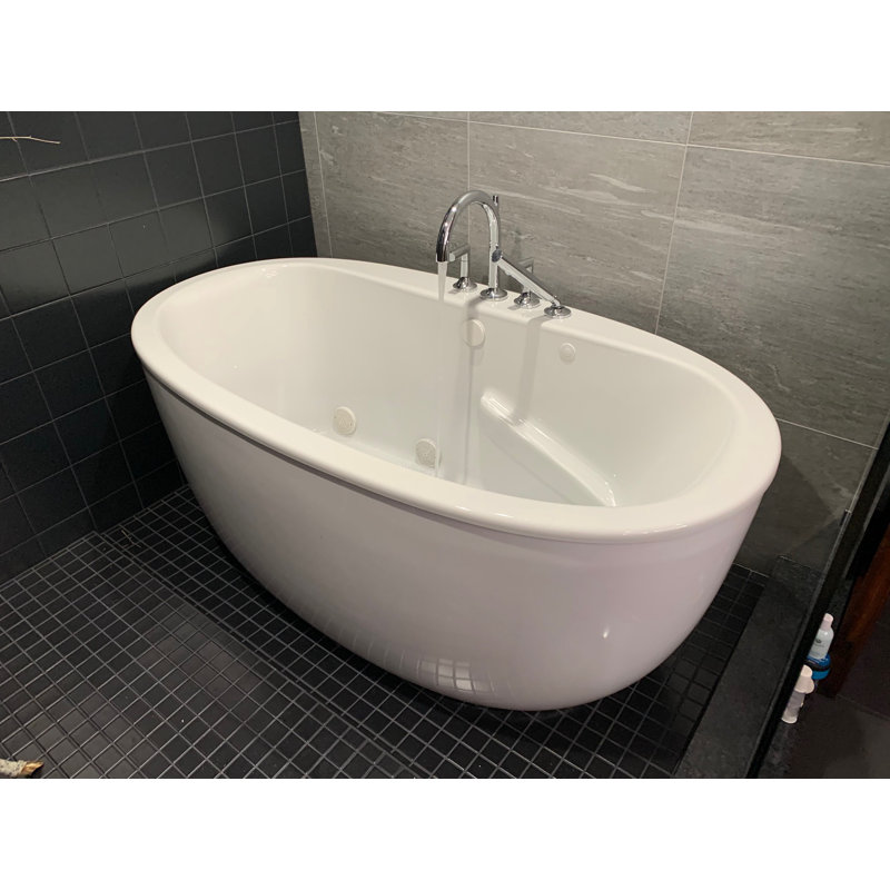Rosabella 59.5'' x 36'' Soaking Acrylic Bathtub