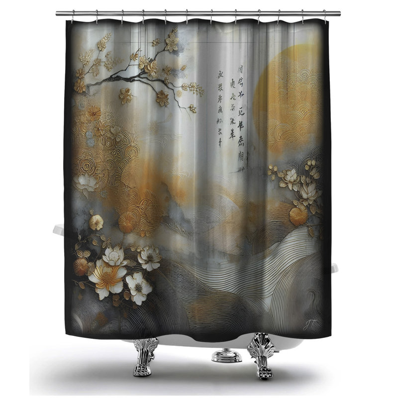 Rideau de douche Asian Dawn, H 70 po x l 70 po