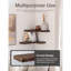 Tablettes d'angle flottantes en bois 17 po x 12 po-95385818