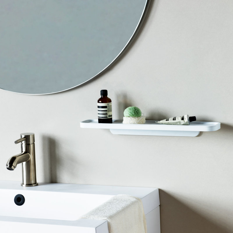 MindSet Bathroom Shelf, Mineral Fresh White