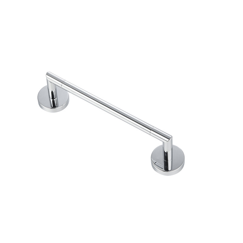 Utopia - Single Towel Bar, Polished Chrome, 2.83" H x 11.22" W x 2.83" D